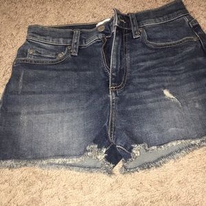 Pink high waisted shorts